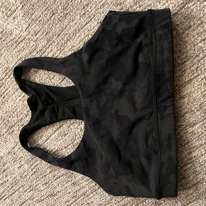 Black Camo Lululemon Racerback Bra | size 4